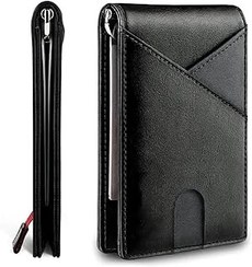 thumbnail image 2 of FOXHACKLE Leather Credit Card Holder For Men,Thin Bifold RFID Blocking Wallet, Slim Front Pocket Minimalist,Small Card Case (Hunter Brownish 2 of 14