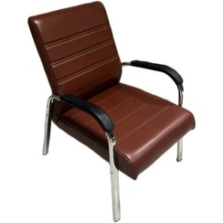 تصویر صندلی انتظار مدل کارن - چرم / Karen model waiting chair