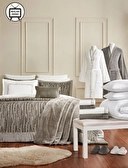 تصویر روتختی دو نفره کرمی ۲۷ پارچه برند Ozdilek ترکیه مدل velluto Ozdilek velluto