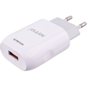 تصویر شارژر دیواری فست شارژ نیتو مدل NT-TC033 به همراه کابل MicroUSB Nitu NT-TC033 2.4A 12W Wall Charger With Micro USB Cable