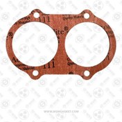 تصویر واشر درب ترموستات کامیون بنز ده تن / مایلر کاغذی نسوز ten-ton-benz-truck- mylar thermostat-door-gasket-fireproof-paper-