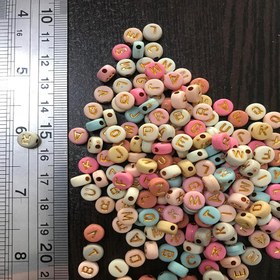 تصویر مهره حروف رنگی انگلیسی 