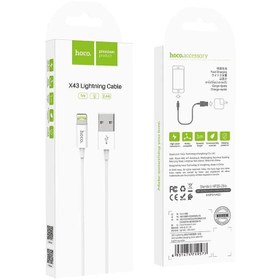 تصویر کابل تبدیل USB به لایتنینگ هوکو Hoco X43 usb to lightning Cable 