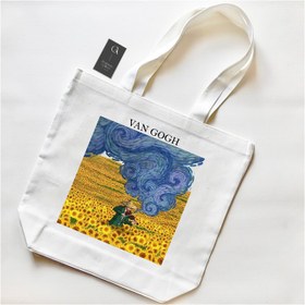 تصویر توت بگ آفتابگردان ونگوگ Sunflowers totebag