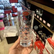 تصویر لیوان آکوامارین پایه بلند چین 