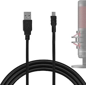 تصویر Geekria برای سازندگان MINI-USB به کابل میکروفون USB 10 فوت / 300 سانتی متر ، سازگار با Hyperx Quadcast Samson Meteor ، Audio-Technica AT2005USB ، Fifine K690 ، K678 CORD MIC متعادل (سیاه) Geekria for Creators Mini-USB to USB Microphone Cable 10 ft / 300 CM, Compatible with HyperX QuadCast SAMSON Meteor, Audio-Technica AT2005USB, FIFINE K690, K678 Balanced Mic Cord (Black)