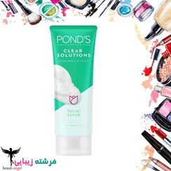 تصویر اسکراب صورت پوندز مدل PORE CLEAR وزن 100 گرم POND'S CLEAR SOLUTION FACIAL SCRUB