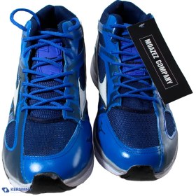 تصویر کفش والیبال میزانو رنگ آبی Mizuno volleyball shoes, blue color