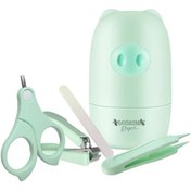 تصویر ست ناخن گیر کودک بی بی سیل مدل pig بسته 4 عددی 