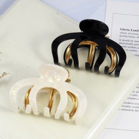 تصویر کلیپس مو زنانه مدل چنگکی فلزی کد G_Lnd_1561 