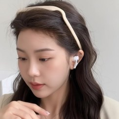 تصویر تل موی سر دخترانه مدل عینکی ترند - کرم - کرم 