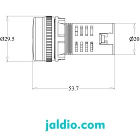 تصویر چراغ سیگنال رعد RCI -220 VDC 