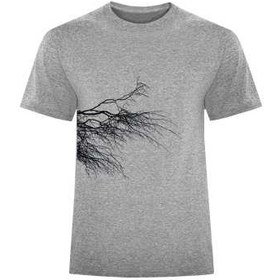 تصویر تی شرت مردانه طرح شاخه کد S329 