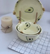 تصویر ست ظروف غذاخوری آووکادو 