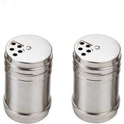 تصویر ست نمکدان و فلفل پاش یونیک ۳ عددی استیل 