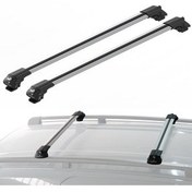 تصویر جعبه بار سقفی کیا استونیک 2018–2025 سازگار با سیستم قفل TRS 1 میله پشت بام میانی خاکستری 2 قطعه TAURUSPOWER 