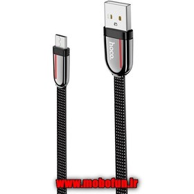 تصویر کابل تبدیل USB به microUSB هوکو مدل U74 طول 1.2 متر Hoco U74 USB To micro Cable 1.2m