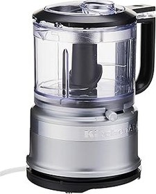 تصویر هلی کوپتر غذای مینی آشپزخانه ، نقره کانتور ، 5KFC3516BCU KitchenAid Mini Food Chopper, Contour Silver, 5KFC3516BCU