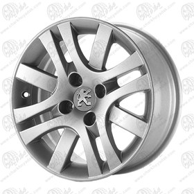 تصویر رینگ اسپرت سایز 14 کد صلیبی نقره ای نیریز ( پژو405،پژو پارس،رانا ) Wheel 14 Inch Code NIR