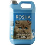 تصویر خاک گربه روشا اولترا کربن وزن ۵ کیلوگرم 