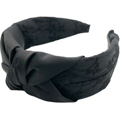 تصویر تل پارچه ای گره دار طرح گل 