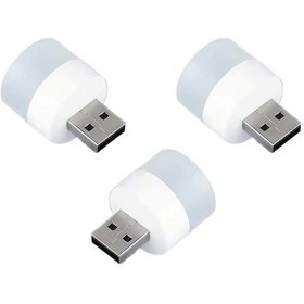 تصویر USB_x000D_ لامپ ال ای دی مدل SL.3 بسته 3 عددی - آفتابی 
