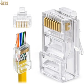 تصویر سوکت کابل شبکه Cat5 و Cat6 