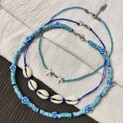 تصویر گردنبند صدف طبیعی 