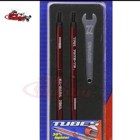 تصویر Traxxas 5338R Red Aluminum TUBES Front and Rear 