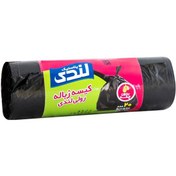 تصویر کیسه زباله رولی پرفراژدار لندی مشکی سایز متوسط 20 عددی 