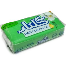 تصویر صابون حمام گلنار ۱۳۰ گرمی سبز سلفون دار 
