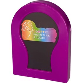 تصویر گچ مو سکه ای بنفش 