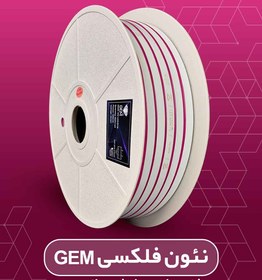 تصویر نئون فلکس صورتی جم 