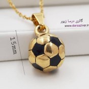 تصویر گردنبند استیل توپ فوتبال 