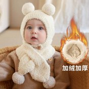 تصویر ست شال و کلاه پوم پوم 