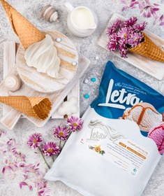 تصویر پودر بستنی قیفی پایه شیر وانیلی 