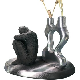 تصویر گلدان و جاشمعی موج 