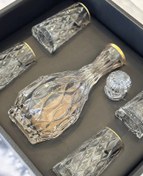 تصویر ست 5 پارچه تنگ و لیوان لب طلایی ROSE HOME 