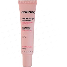 تصویر سرم دور چشم ضد چروک حاوی عصاره رزا باباریا babaria مدل Rosa Mosqueta حجم 15 میل ANTI-WRINKLE EYE CONTOUR ROSA MOSQUETA babaria 15 ml