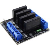 تصویر ماژول رله SSR حالت جامد 4 کاناله 5 ولت 