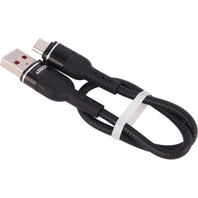 تصویر کابل کوتاه میکرو یو اس بی فست شارژ Arson AN-A30 3A 30cm Arson AN-A30 3A 30cm Micro USB Fast Charge Cable