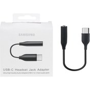 تصویر مبدل جک تایپ سی به AUX اصلی سفید کابل تبدیل USB-C به جک 3.5 میلی‌متری USB-C به جک 3.5 میلی متری