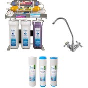 تصویر دستگاه تصفیه آب اس اس وی مدل MaxSpring 2W X1000 به همراه شیر دوکاره و فیلتر تصفیه آب کد 01 بسته 3 عددی 