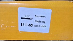 تصویر سیم جوش توپودری وینر سایز ۰.۸ میلی‌متر یک کیلویی بدون گاز CO2 