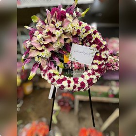 تصویر تاج گل تبریک و قدردانی کد 1024 flower wreath Code: 1024