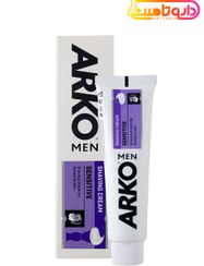 تصویر خمیر اصلاح آرکو من مدل Sensitive حجم 94ml Arko men sensitive shaving cream-94ml