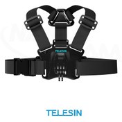 تصویر سینه بند ( Chest Strap ) دوربین های ورزشی - تلسین T07 TELESIN Chest Strap with Dual-Mount/J-Hook for GoPro/Action Cameras