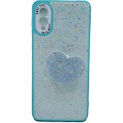 تصویر کاور گوشی سامسونگ مدل A02 رنگ فیروزه ای 