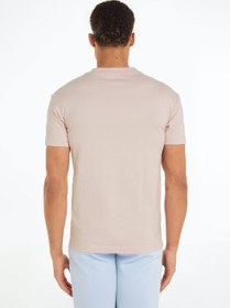 تصویر تی‌شرت مردانه موسسه‌ای - پنبه‌ای، صورتی برند calvin klein jeans Men's Institutional T-Shirt - Cotton, Pink