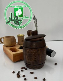 تصویر بانکه قهوه چوب گردو 